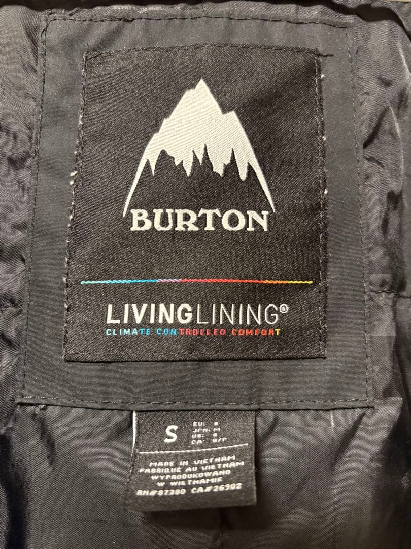 Burton スノーボードジャケット ブラック S ダンモア