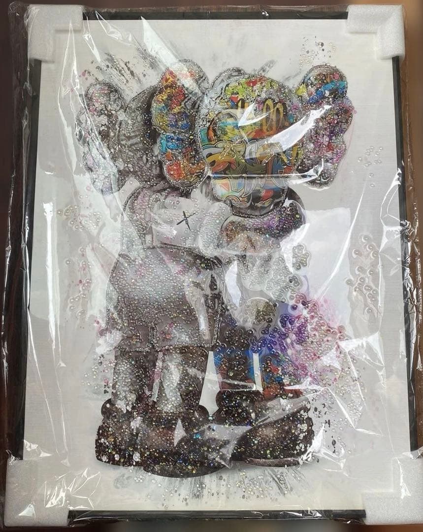 KAWS カウズ コンパニオン 水晶絵 アートパネル 壁掛け 絵 雑貨