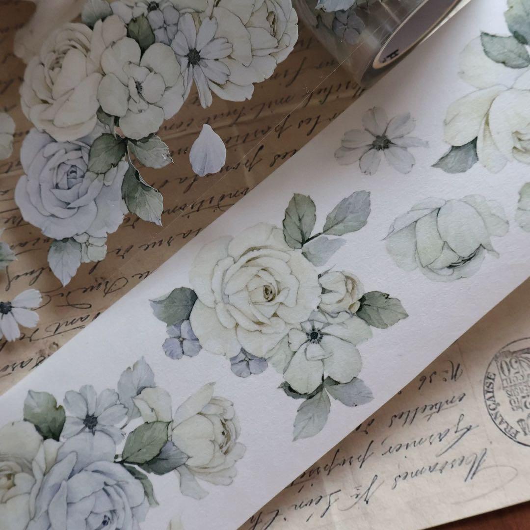 壹洱原创《语瑶-蓝色》海外マスキングテープ　マステ 【2366】