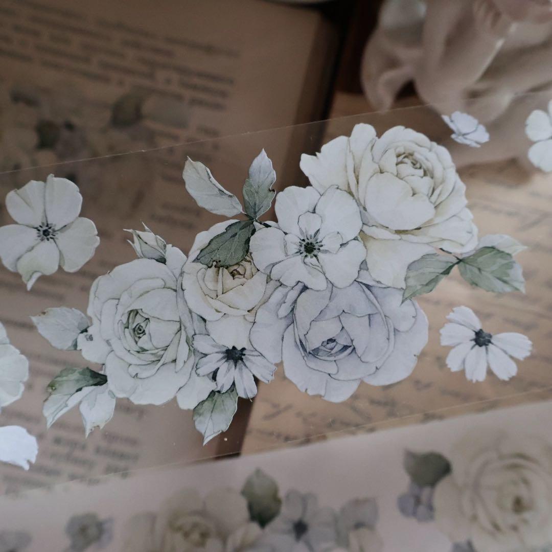 壹洱原创《语瑶-蓝色》海外マスキングテープ　マステ 【2366】