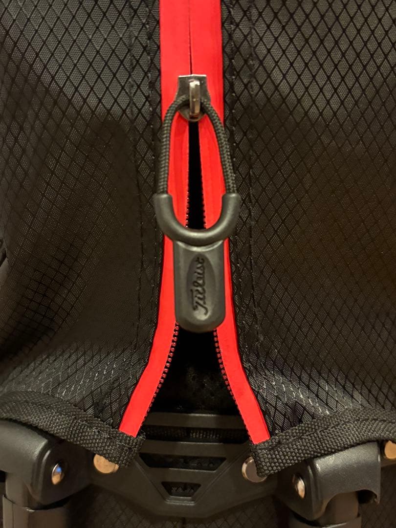 タイトリストPlayers 4 スタンドバッグ　ブラック&レッド　14分割式