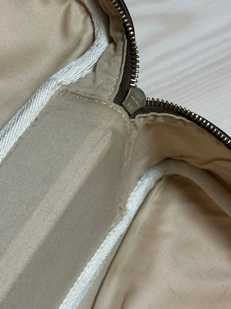 HERMES ヴィクトリア50 ボストンバッグ ベージュ