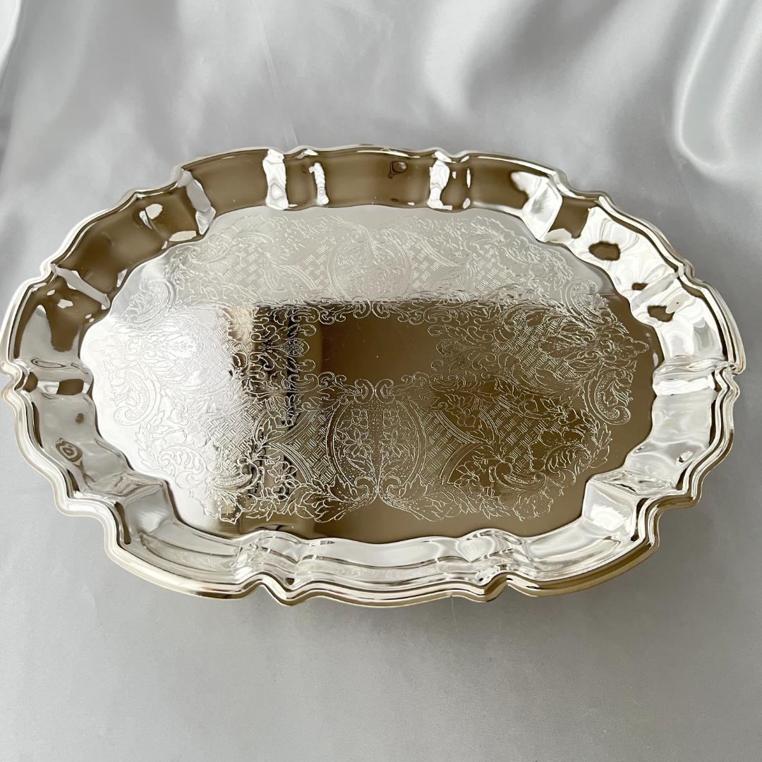 【LEONARD】 チッペンデールのギャラリートレー 37 cm フット付