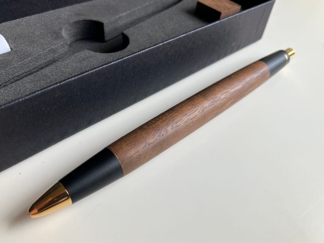 【11/3まで限定価格】野原工芸 新型シャープペンシル 胡桃 ツバメノート付き