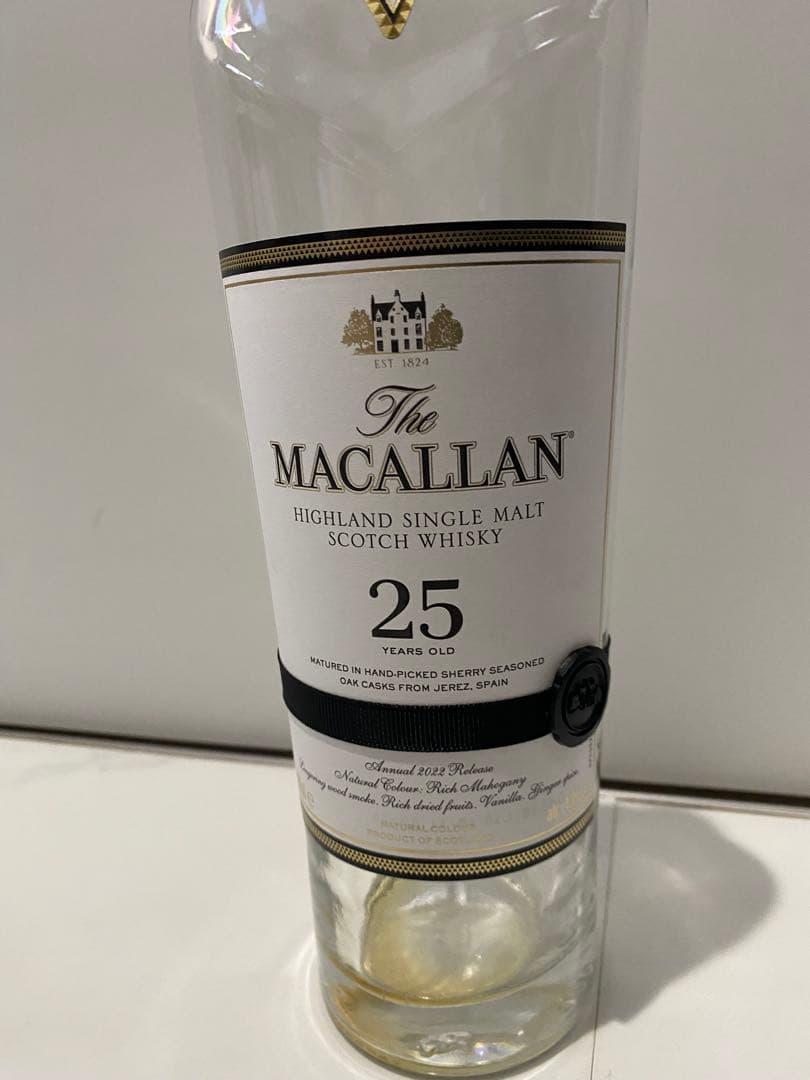 美品　マッカラン25年　空瓶