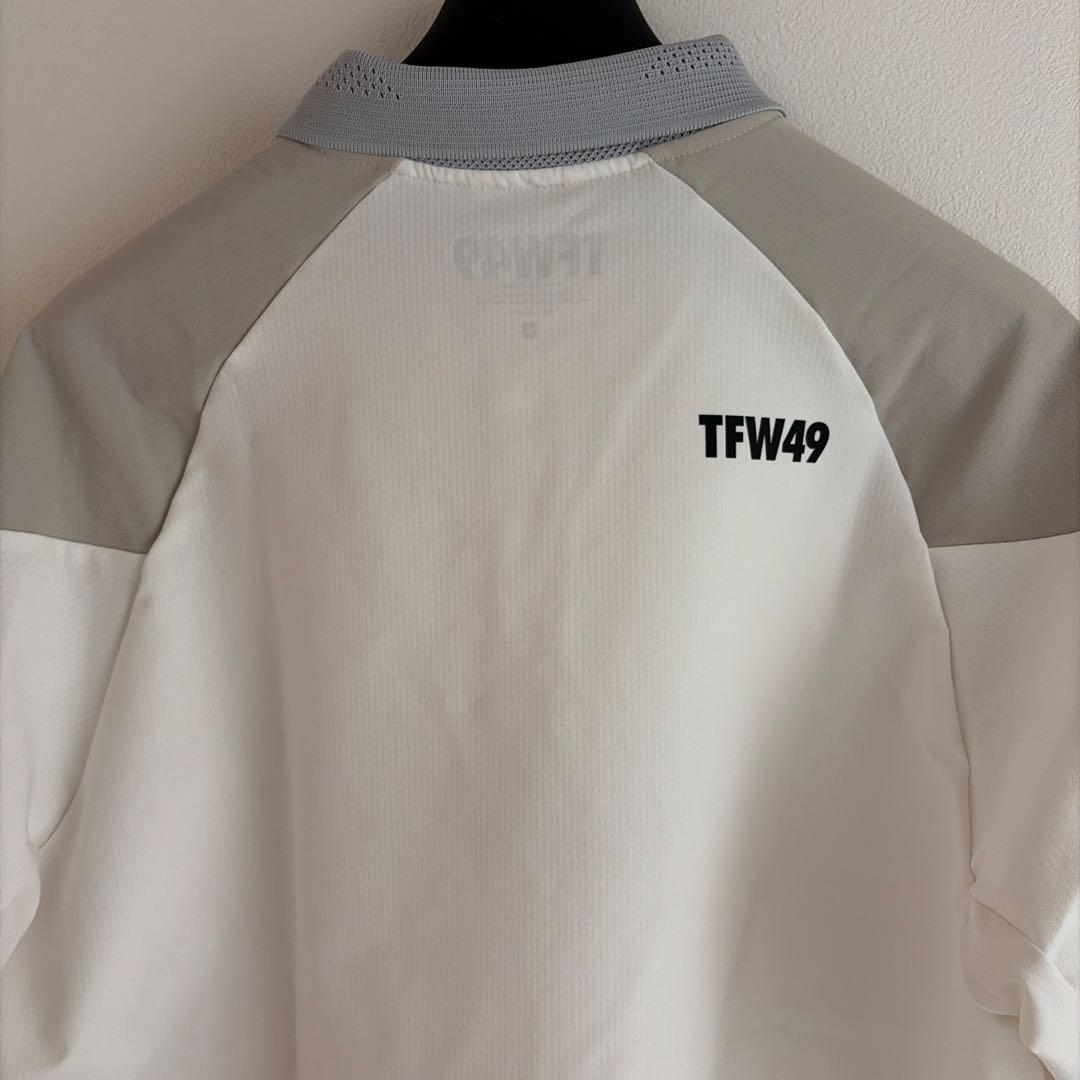 TFW49 長袖ポロシャツ ホワイト/グレー
