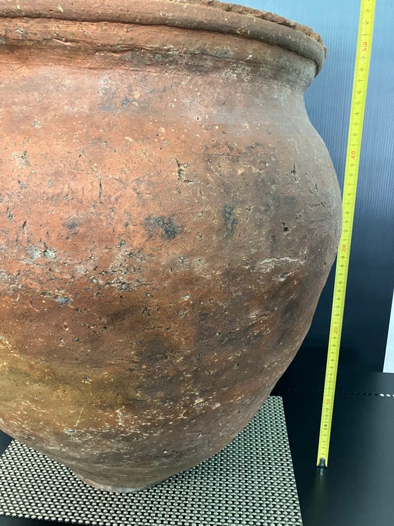 古信楽焼　大瓶　江戸中期　鑑定書付　高さ50.5cm 保存状態良　骨董品