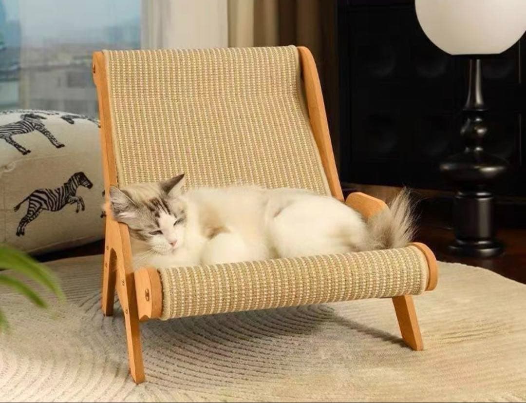 リクライニングキャットチェア 木製