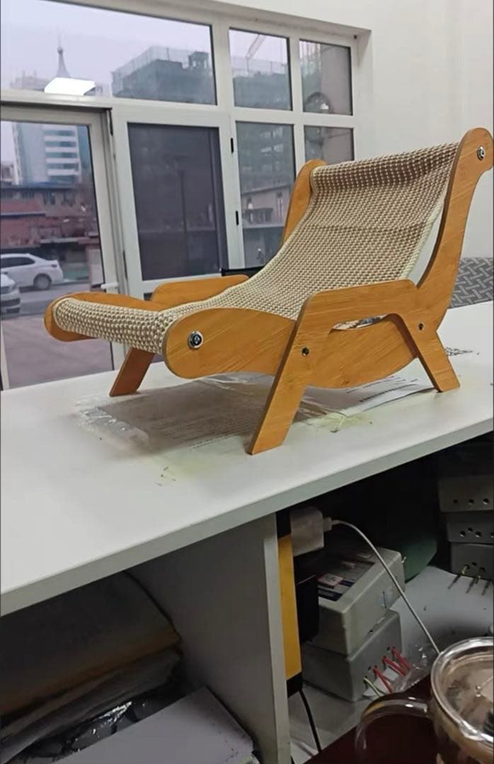 リクライニングキャットチェア 木製