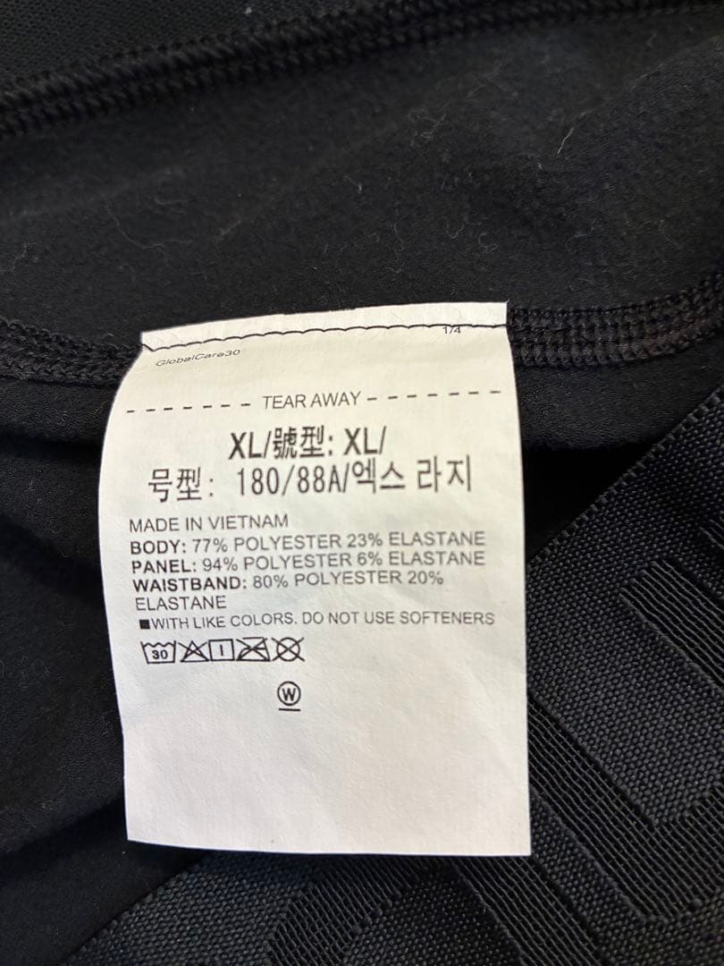 UAコールドウェザープロ　ロングスリーブ モックネック シャツ　レギンス　XL