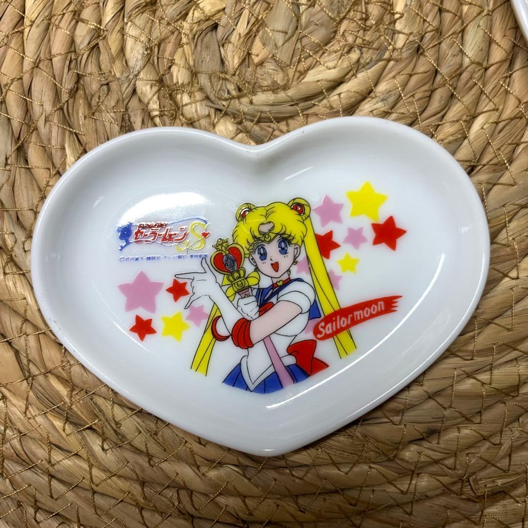 セーラームーン ハート型豆皿とスプーンセット