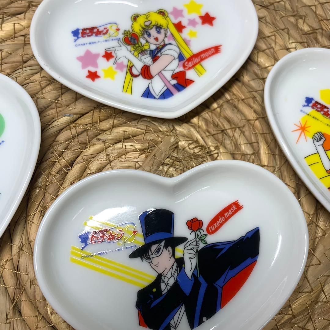 セーラームーン ハート型豆皿とスプーンセット