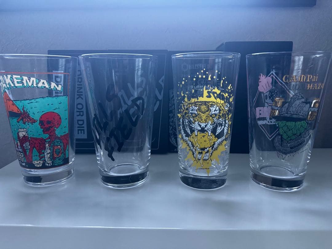 HILLS FIELDパイントグラスセット　ヒルズフィールド　伊豆のぬし釣り