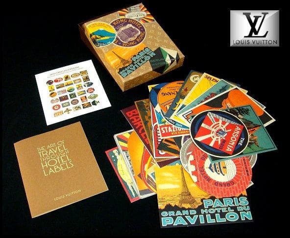 劇レア！ルイヴィトン ホテルラベルポストカードセット(v2-648)me350
