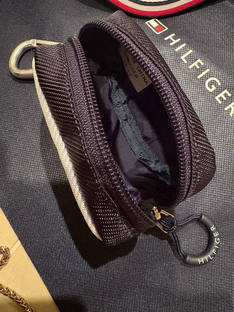 新品　2025 トミー ヒルフィガー ゴルフ　キャップ クール ボールポーチ