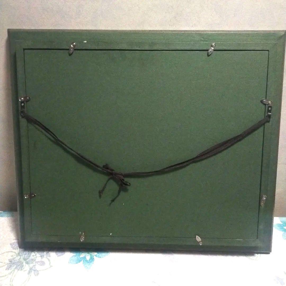 日本絵画 漆画・七宝？木製額