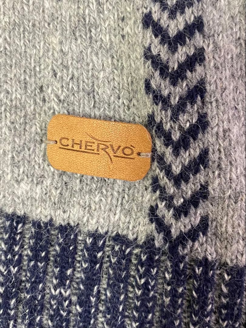 美品　CHERVO シェルボ　ゴルフ　ニット　メンズ　Lサイズ　シルク混