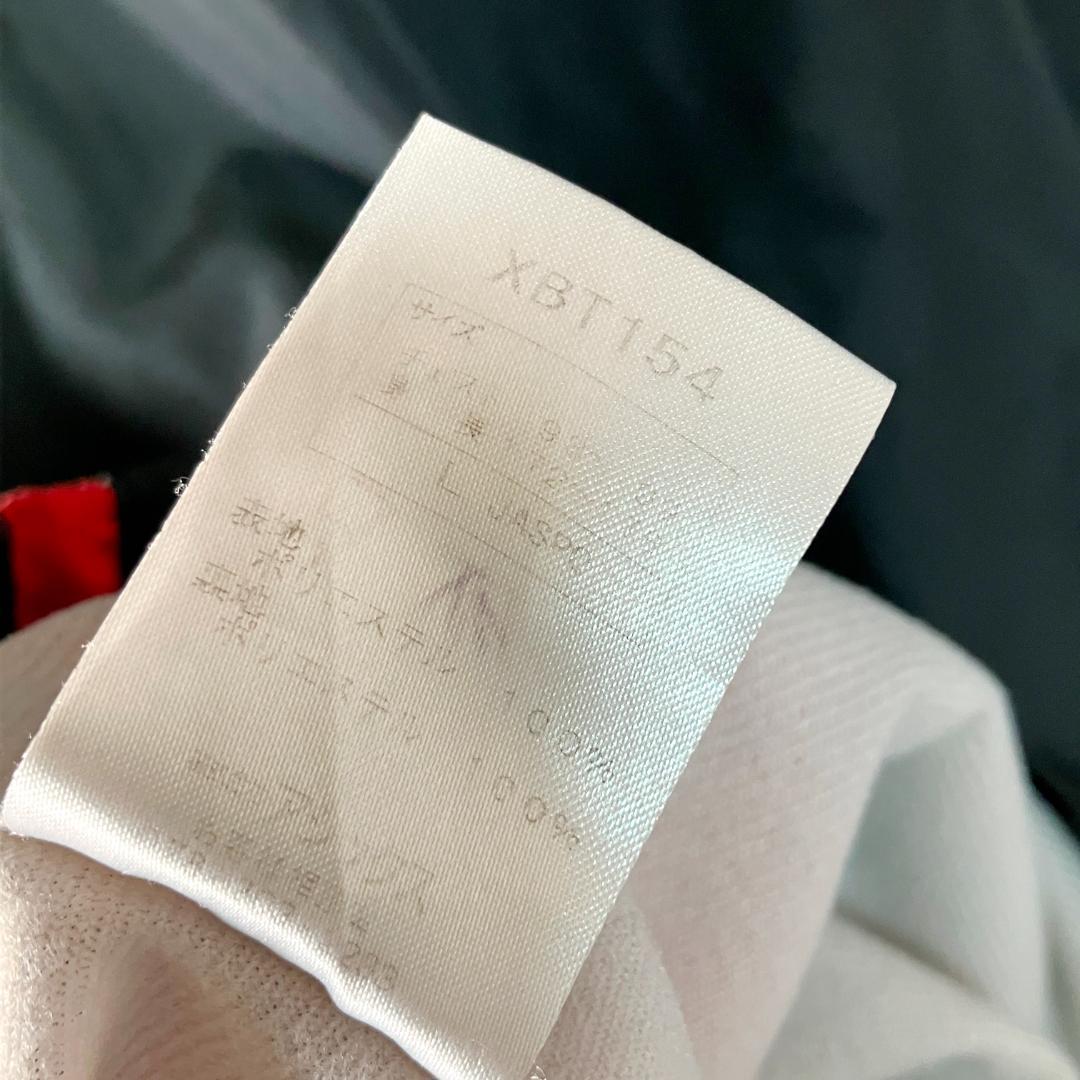 asics　ウィンドブレーカー　セットアップ　ブラック　ボタン　防寒　ロゴ　刺繍