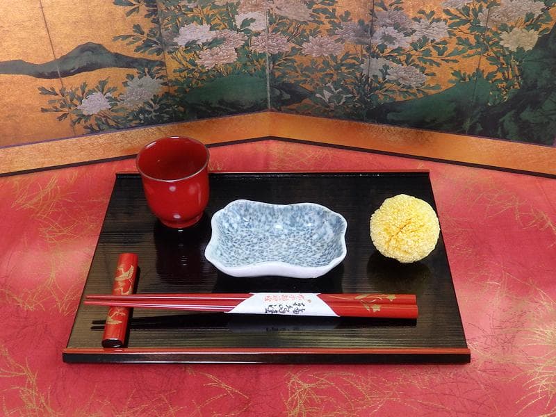 古伊万里　染付　型刷印判　氷裂紋の図　変形皿　江戸期　E655AS-fbsu