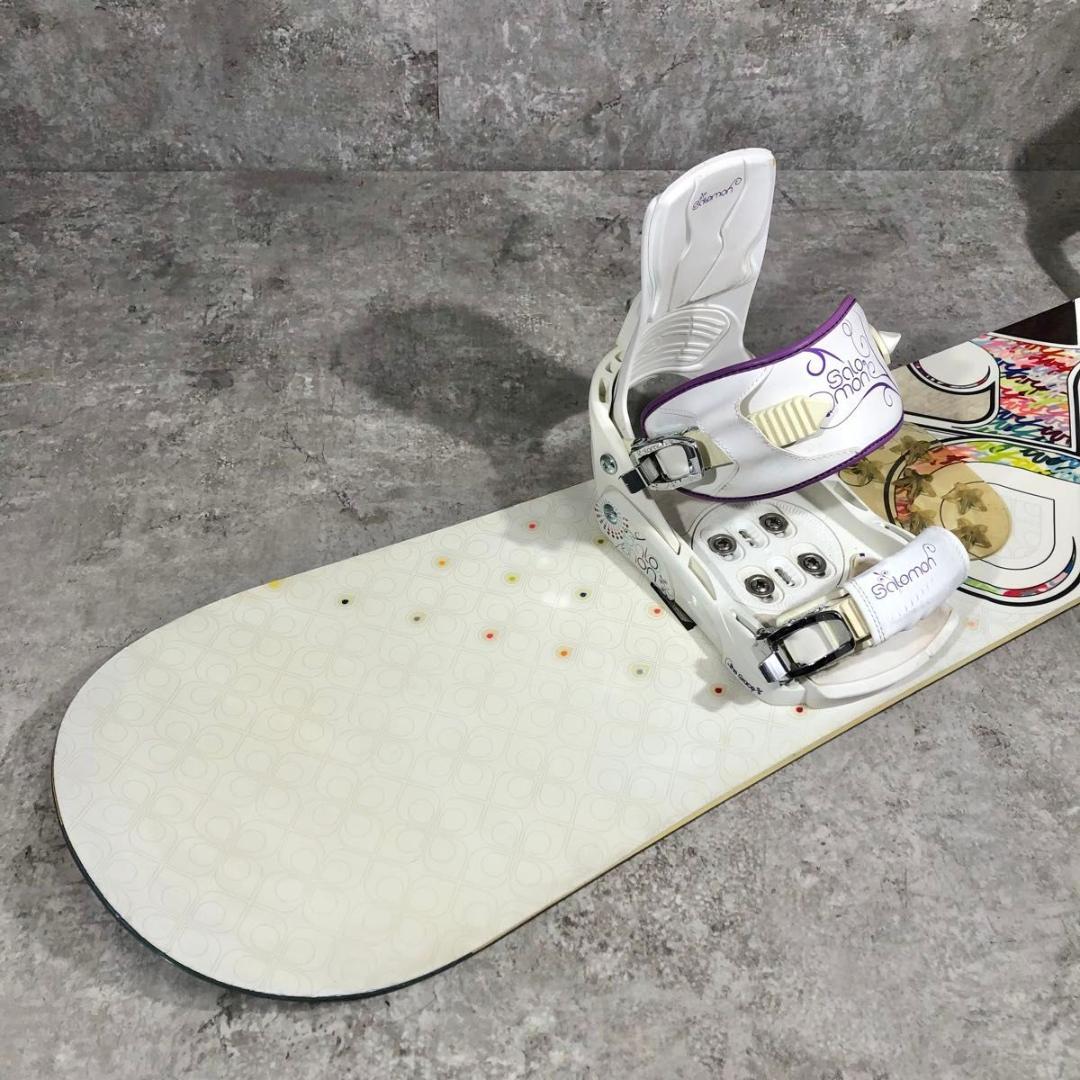 即乗り SALOMON IVY 143 DC ブーツ スノーボード セット