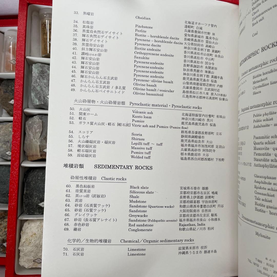 岩石標本　ニチカ小型岩石組標本