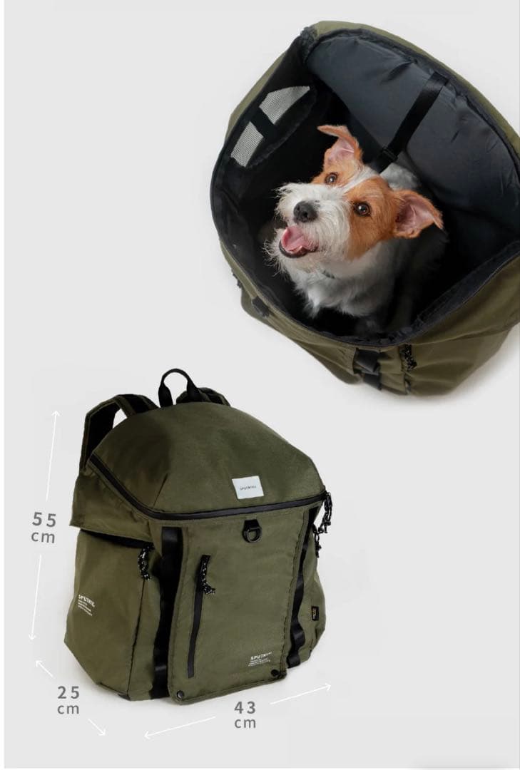 Sputnik バックパックキャリーカーキグリーン