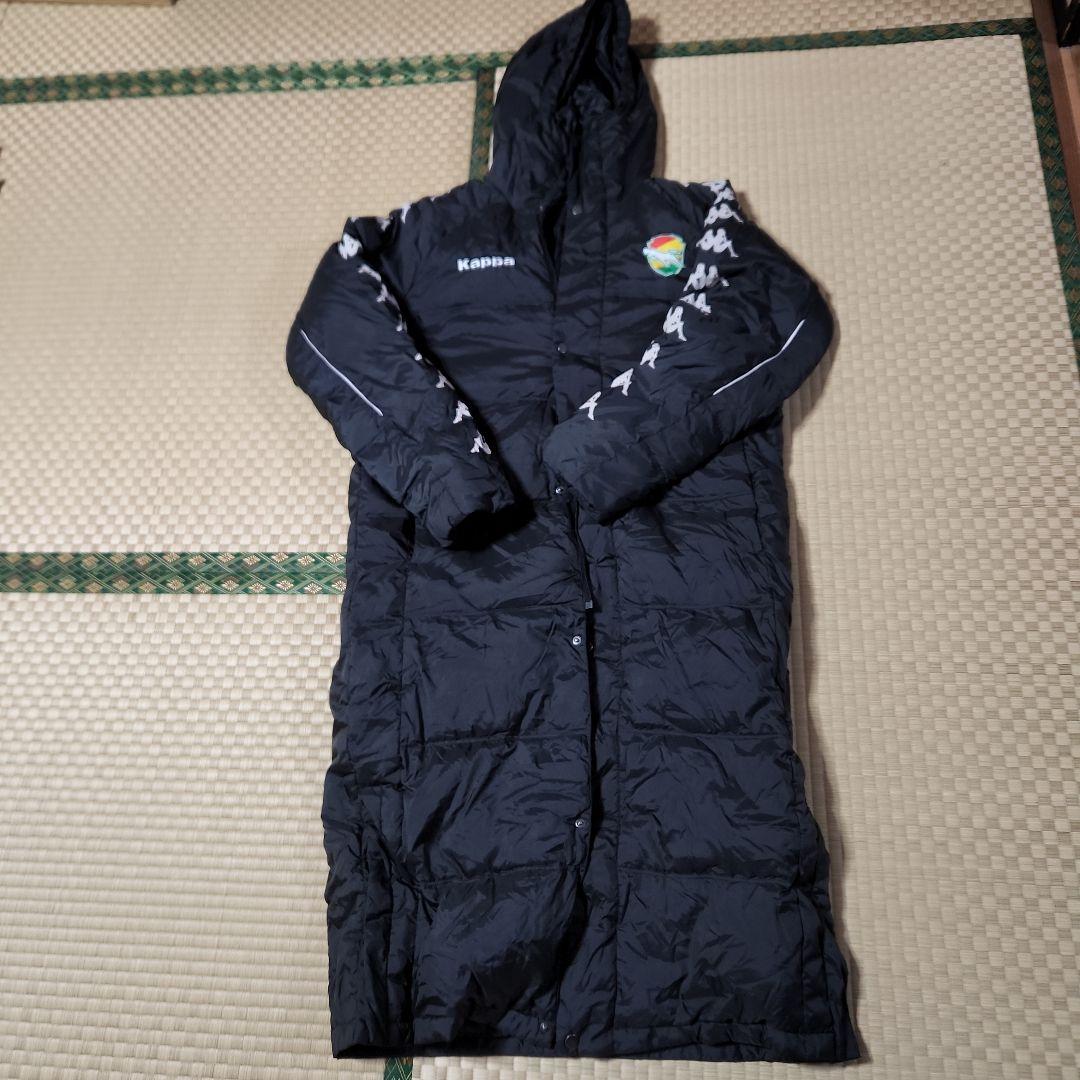 ジェフ千葉　Kappa フード付きベンチコート 黒 サイズ0
