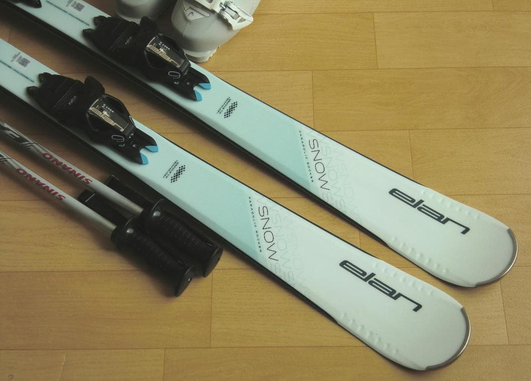 ■■送料無料■ELAN■女性用スキーフルセット■板140靴23.5■メンテ付■■