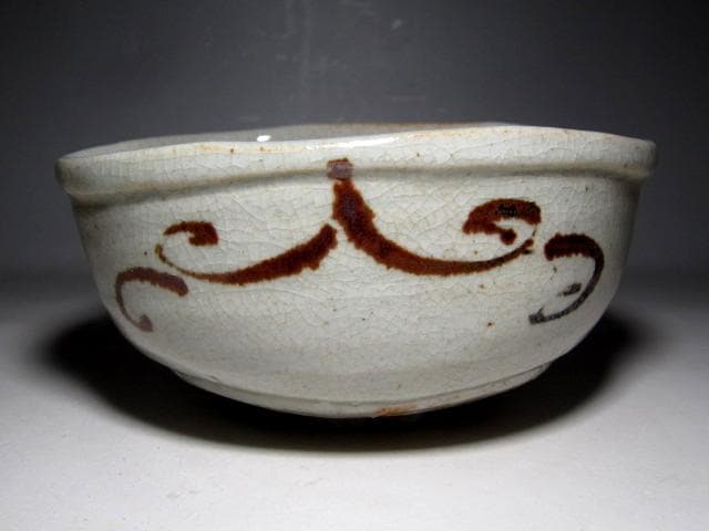 ＜土日限定価格＞加藤芳右衛門 美濃唐津茶碗 裏千家十五代 鵬雲斎花押　v74