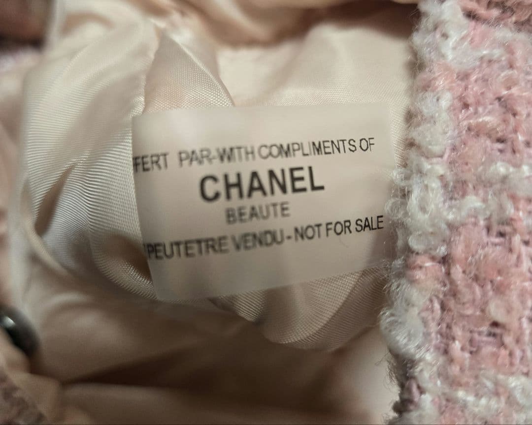 広夢CHANEL ノベルティ トートバッグ ピンク ツイード ビッグココ