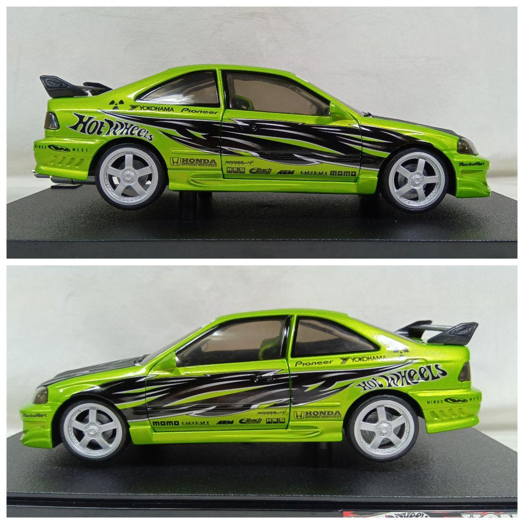 カスタムホンダ　シビックSI　1/18　ミニカー　100% ホットウィール　美品