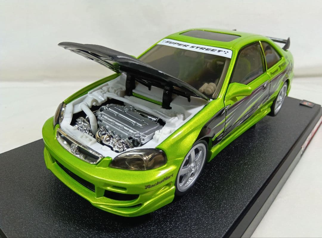 カスタムホンダ　シビックSI　1/18　ミニカー　100% ホットウィール　美品