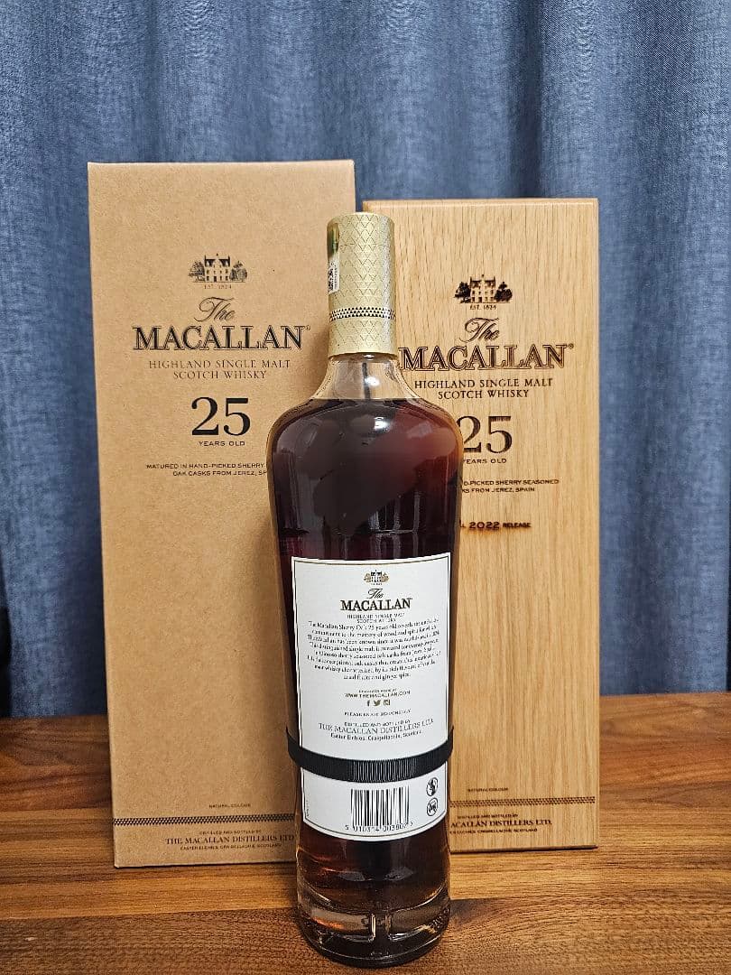 The Macallan 25年 シングルモルトウイスキー 2022年リリース