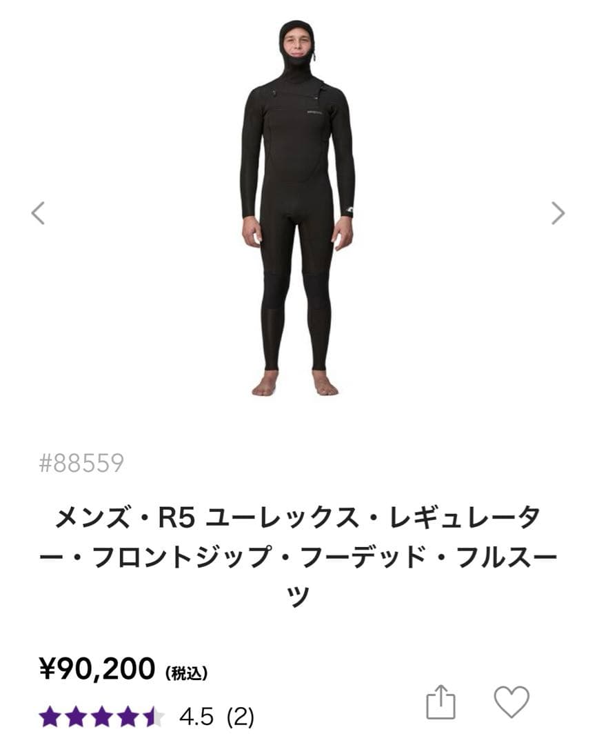 （最終値下げ）patagonia フルスーツ