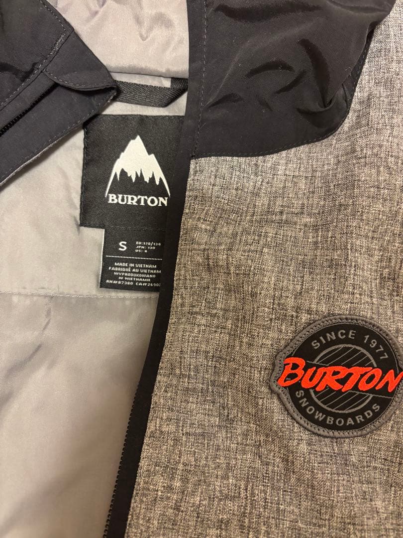 BURTON 子ども用スノーボードウェア Sセット