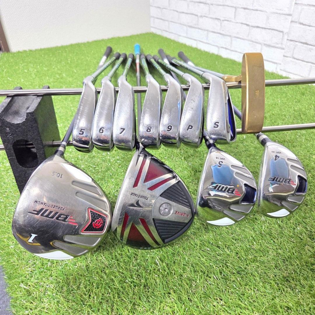 メンズゴルフセット BMF BRIDGESTONE フレックスS 11+1本