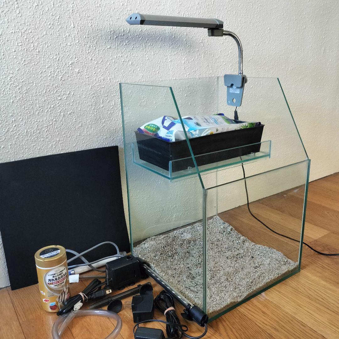 水草水槽　アクアテラリウム　水槽セット