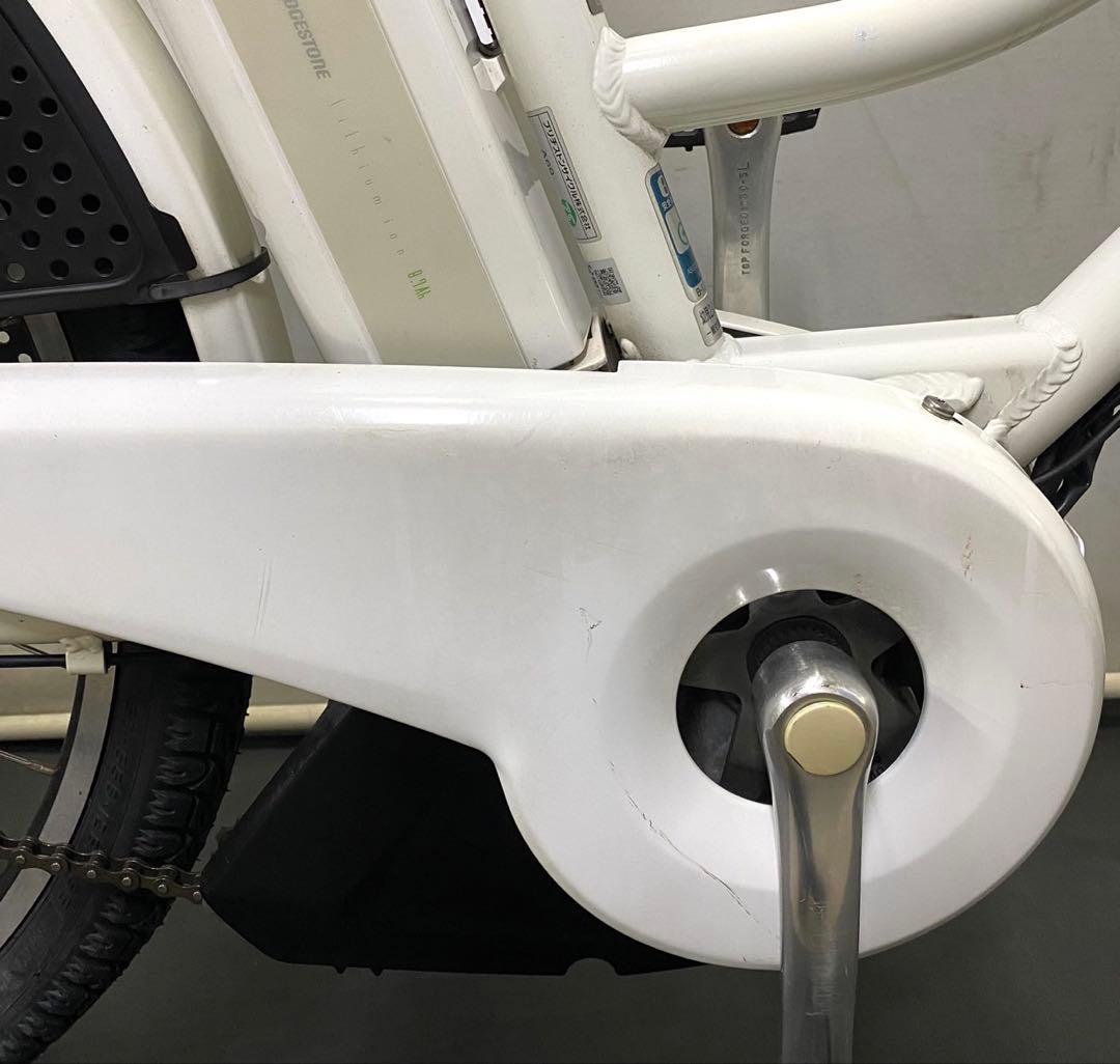 1年保証 ブリヂストン　ハイディ2 26インチ　子供乗せ　白　電動アシスト自転車