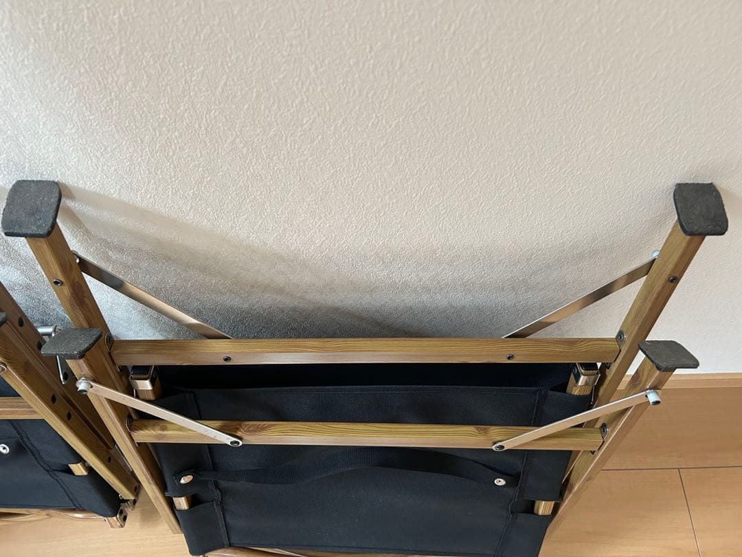 GROUSEグラウス　アウトドアローチェア　ブラック×2セット