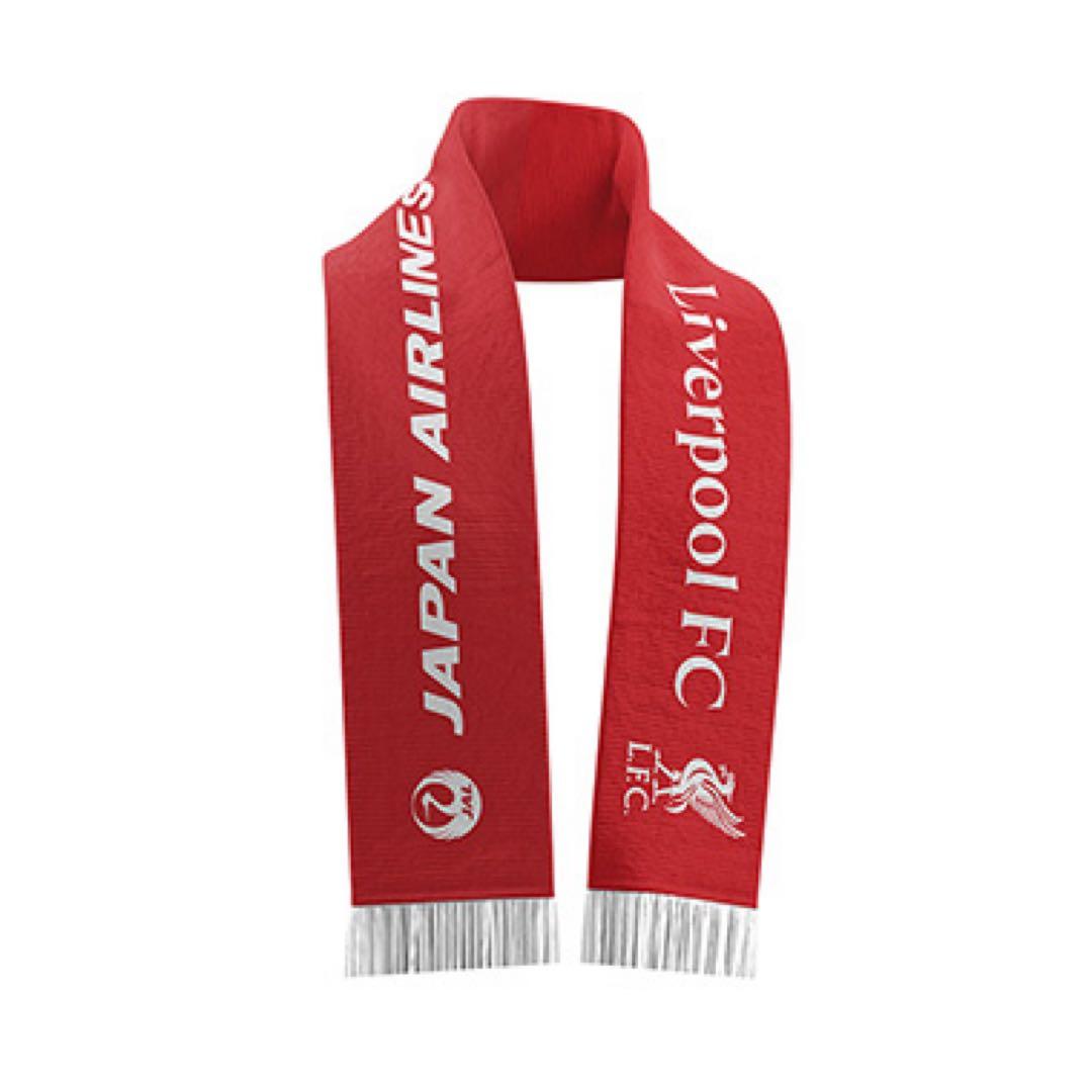 非売品　リバプールFC スカーフ 赤 JAPAN AIRLINES