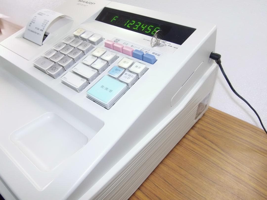 設定無料 SHARP XE-A147-W 軽減税率対応 レジスター 615804