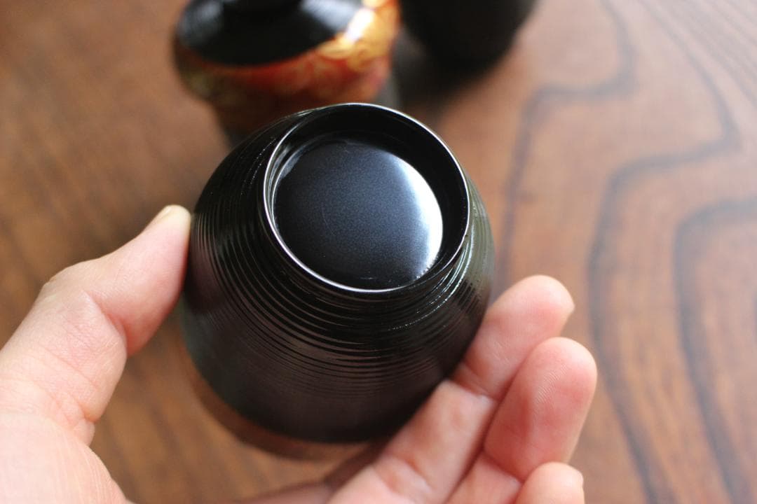 Green❤︎さま専用！優美な萩蒔絵の映える小吸物椀５点（検輪島塗懐石道具小椀