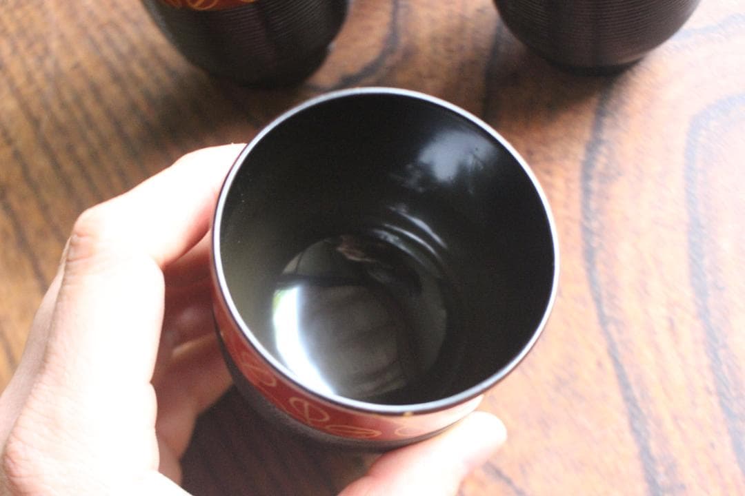 Green❤︎さま専用！優美な萩蒔絵の映える小吸物椀５点（検輪島塗懐石道具小椀