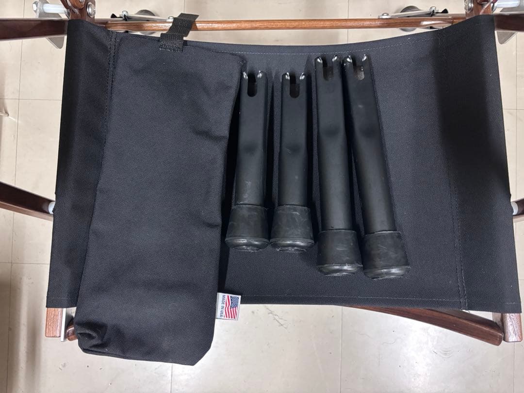 カーミットチェア純正レッグエクステンション 4本未カット収納袋付き