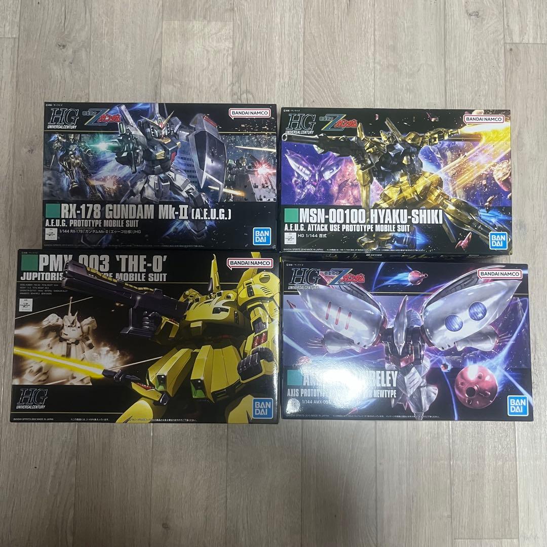 ガンプラ　HG ガンダムmk-ii 百式　ジ・O キュベレイ　4機セット