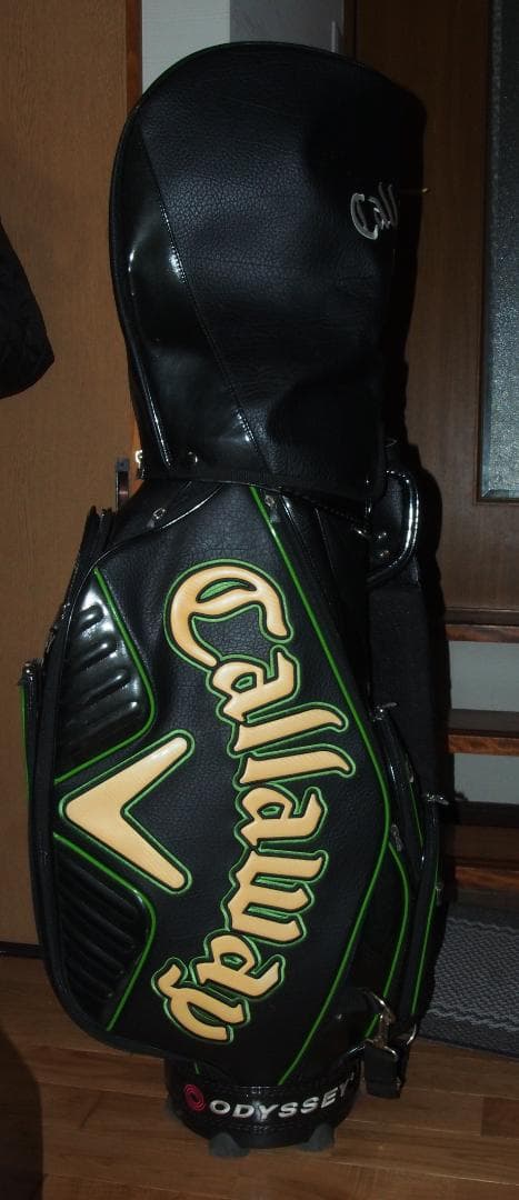 石川遼プロ使用モデル キャロウェイ 合成皮革 3点式 プロモデル キャディバッグ