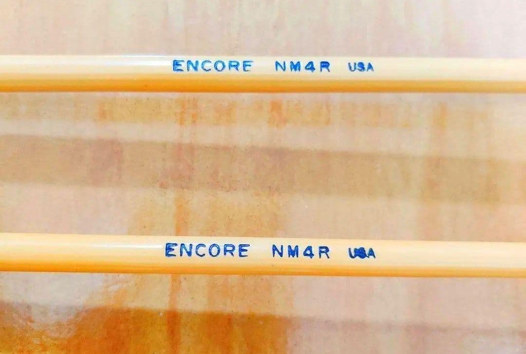 美品 アンコール マリンバ マレット 三村奈々恵 ミディアム ラタン柄 NM4R