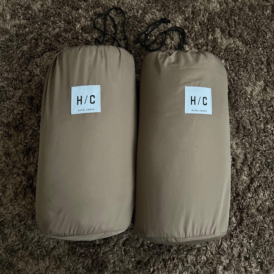 H/C. HOTEL CAMPS リバーシブル コットカバー 2枚セット