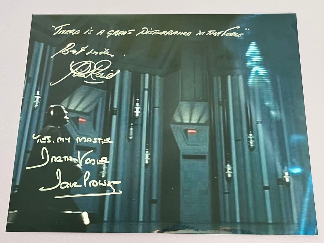 スターウォーズ　直筆サイン　ダース・ベイダー　皇帝　デビッド・プラウズ氏