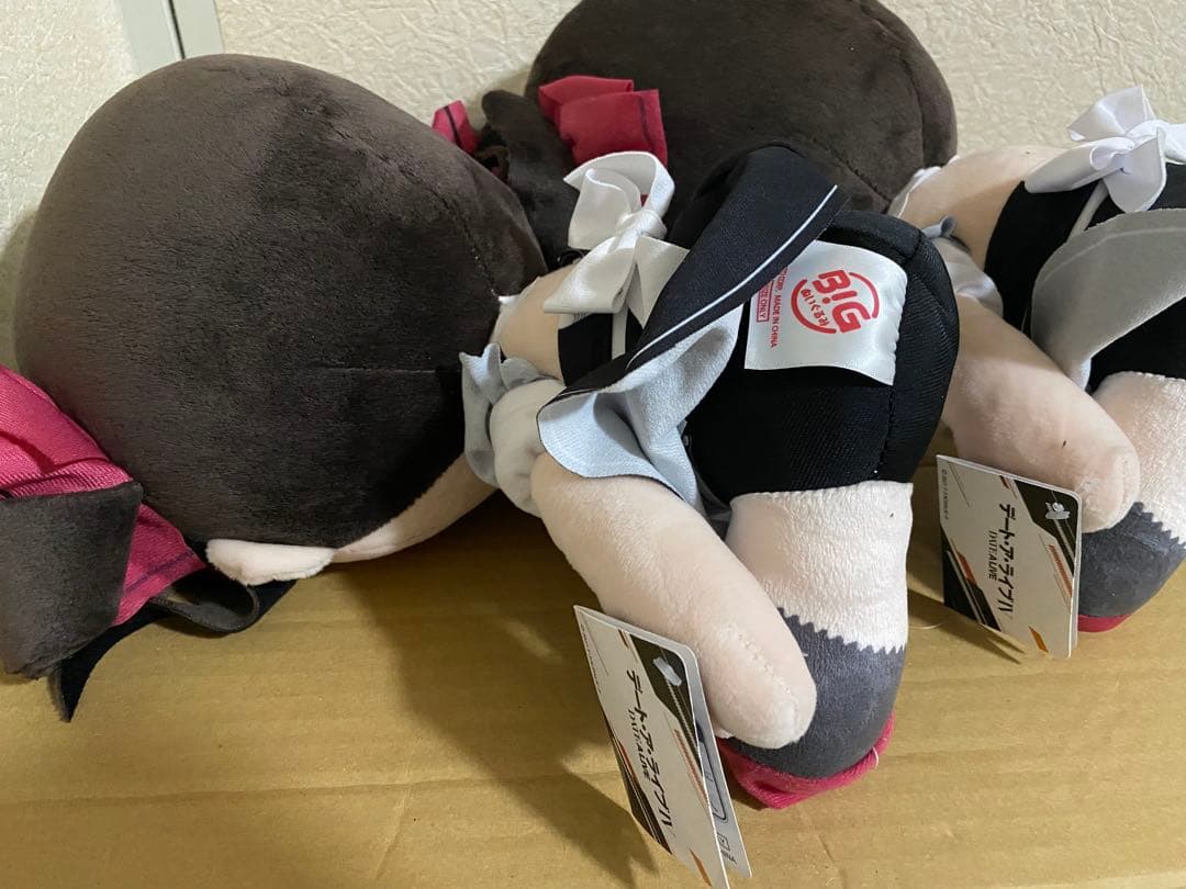 時崎狂三 デート・ア・ライブ BIGぬいぐるみ　メイド 2種　フィギュア付き